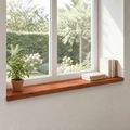 vidaXL Parapety 2 ks Hnedá 110 x 20 x 2 cm Masívne bukové drevo