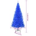 vidaXL Vianočný stromček Modrá 210 cm PVC