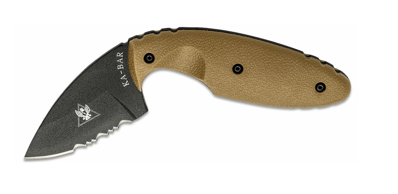 KA-BAR KB-1477CB TDI ORIGINAL taktický nôž 5,9 cm, pieskovo-hnedá, Zytel, puzdro