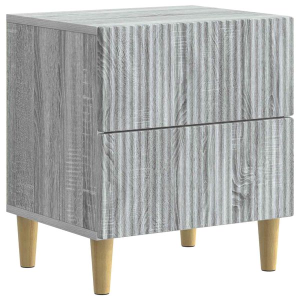 vidaXL Nočný stolík Sivá sonoma 43 x 34,5 x 48 cm Kompozitné drevo