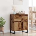 vidaXL Servírovacia skriňa Staré drevo 60 x 35 x 70 cm
