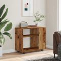 vidaXL Príručný stolík, staré drevo 70x35x55 cm, kompozitné drevo