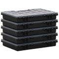vidaXL Triediace boxy 10 ks 34,5x25x5 cm polypropylén