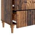 vidaXL Nočný stolík Staré drevo 62 x 34,5 x 48 cm Kompozitné drevo