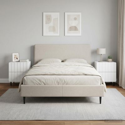 vidaXL Nočný stolík 2 ks Biela 43 x 34,5 x 49,5 cm Kompozitné drevo
