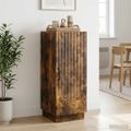vidaXL Servírovacia skriňa Dymový dub 33 x 34,5 x 87 cm