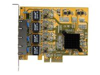 Quad Port Adapter (ST1000SPEX43) - Sieťový adaptér - PCIe - Gigabit Ethernet x 4 - žltá