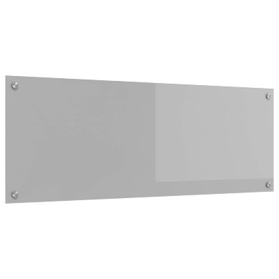 vidaXL Kuchynský obklad Svetlosivá 110 x 40 cm tvrdené sklo