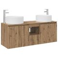 vidaXL Set kabinetov do kúpeľne 3 ks Dub artisan 49,5 x 44,5 x 65,5 cm