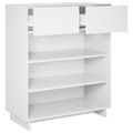 vidaXL Skrinka na topánky 73 x 38 x 87,5 cm Spracované drevo Biela