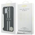 Puzdro Guess 4G Printed Stripes MagSafe pre iPhone 17 čierne