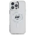 Puzdro Karl Lagerfeld pre iPhone 16 Pro Max 6,9" KLHMP16XHLSCHH biela Hard IML Metal Choupette Head MagSafe