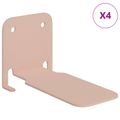 vidaXL Neviditeľná plávajúca polica 4 ks Ružová 6 x 11 x 6,5 cm