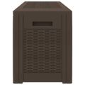 vidaXL Záhradný úložný box hnedý 119x48x60 cm polypropylénový