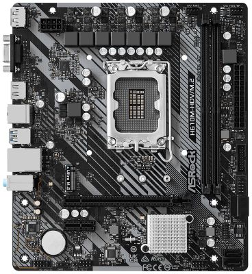 ASRock H610M-HDV/M.2 / LGA1700 / Intel H610 / 2x DDR4 DIMM / HDMI / DP / VGA / M.2 / mATX Základná doska, Intel H610, LGA1700, 2× DDR4 DIMM (max. 64GB), M.2, HDMI, DisplayPort, VGA, mATX