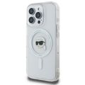 Obal Karl Lagerfeld pre iPhone 16 Pro Max 6,9" KLHMP16XHLSKIH biely tvrdý IML Metal Karl Head MagSafe