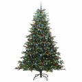 vidaXL Umelý vianočný stromček Zelená 240 cm PVC, kov a plast