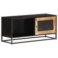 vidaXL TV skrinka 90x30x40 cm surové mangovníkové drevo