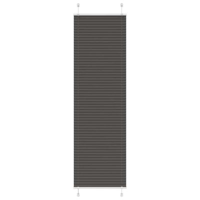 vidaXL Plisovaná roleta čierna 65x200 cm šírka látky 64,4 cm polyester