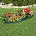 vidaXL Obruba trávnika 10 ks zelená 65x15 cm PP