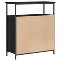 vidaXL Servírovacia skriňa Čierny dub 70 x 30 x 80 cm Kompozitné drevo