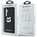 Puzdro Karl Lagerfeld HC PU Monogram Choupette Head pre Samsung Galaxy S25 čierne