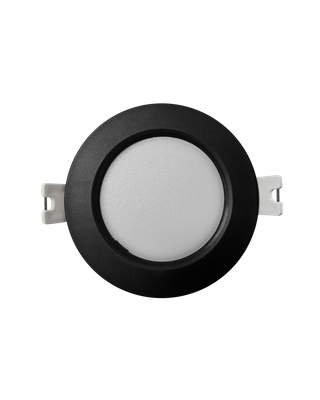 Q-50M LED panel 3W 330lm 4000K čierny - kruhový vstavaný Qtec