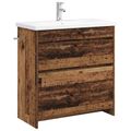 vidaXL Sada kúpeľňového nábytku Staré drevo 81 x 40 x 84,5 cm