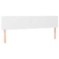 vidaXL Boxspring posteľ s matracom a LED biela 160x200 cm umelá koža