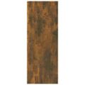 vidaXL Konzolový stolík dymový dub 105x30x80 cm spracované drevo