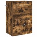 vidaXL Skriňa pod umývadlo do kúpeľne Dymový dub 56 x 37,5 x 81 cm