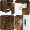 vidaXL Set kabinetov do kúpeľne 3 ks Dymový dub 49,5 x 41 x 64,5 cm
