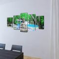 vidaXL Sada obrazov na stenu, motív Buddha 200 x 100 cm