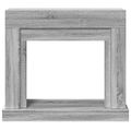 vidaXL Obloženie krbu sivá sonoma 100x30x87,5 cm kompozitné drevo