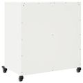 vidaXL Komoda biela 68x39x72 cm oceľ