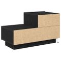 vidaXL Nočný stolík Čierny dub 70 x 36 x 40,5 cm Kompozitné drevo