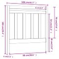 vidaXL Čelo postele medovohnedé 106x4x100 cm masívna borovica