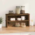 vidaXL kuchynské stojany stohovateľné 2 ks staré drevo 60x15x16 cm