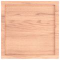 vidaXL Kúpeľňová doska bledohnedá 60x60x(2-4) cm ošetrený masív