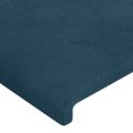 vidaXL Rám postele bez matraca tmavomodrý 200x200 cm zamat