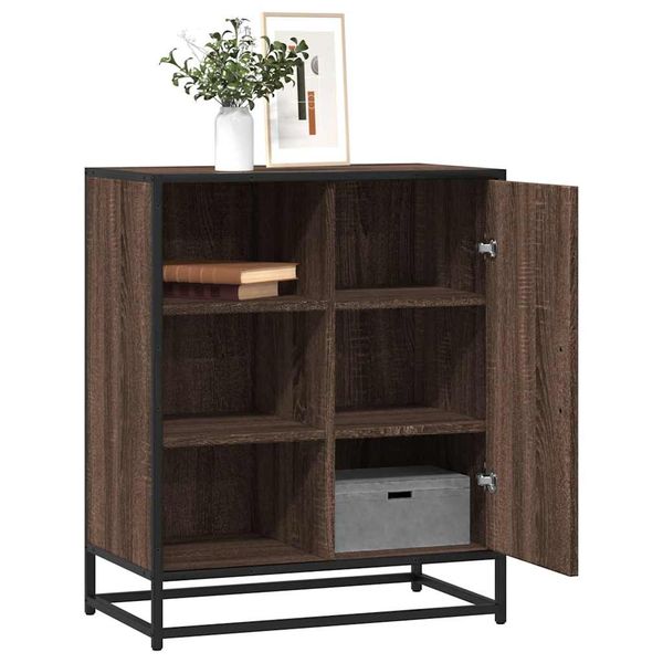 vidaXL Komoda hnedý dub 62x35x76 cm kompozitné drevo