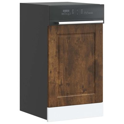 vidaXL Panel umývačky riadu Porto tmavý dub 45x1,5x57 cm kompozitné drevo