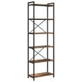 vidaXL Regál na knihy 60 x 30 x 189,5 cm Kompozitné drevo Staré drevo
