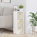 vidaXL Servírovacia skriňa so zásuvkou Biela 25,5 x 22 x 69,5 cm
