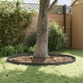 vidaXL Obrubník trávnika 50 ks 100 x 15 cm Oceľ Čierna