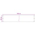 vidaXL Balkónová obrazovka Biela 90 x 700 cm HDPE a hliník