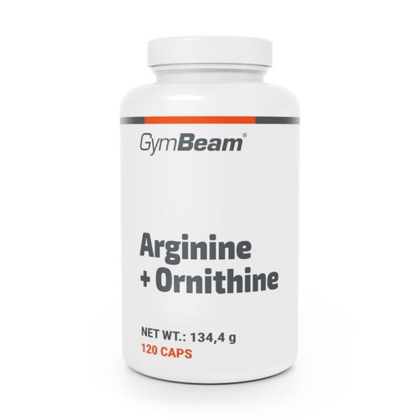 Arginín + Ornitín - GymBeam, 120 kaps., kapsulovaný