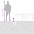vidaXL Plot s hrotmi BAARLO 200 x 110 cm Čierna