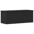 vidaXL Úložný box čierny 90x35x35 cm spracované drevo