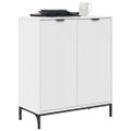 vidaXL Servírovacia skriňa Biela 69,5 x 33 x 82 cm Kompozitné drevo